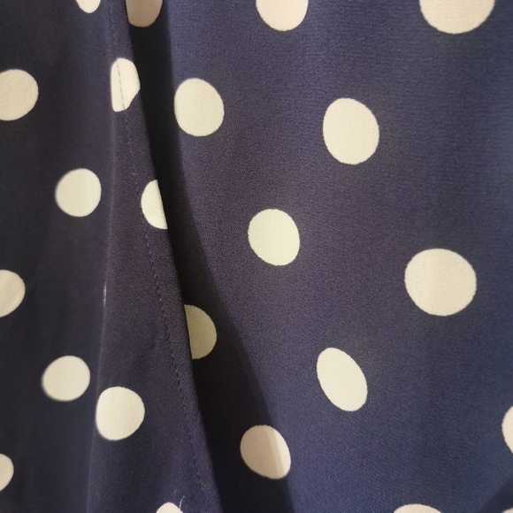 Forever 21 Wrap Polka dot Flowy light dress M - Picture 7 of 14